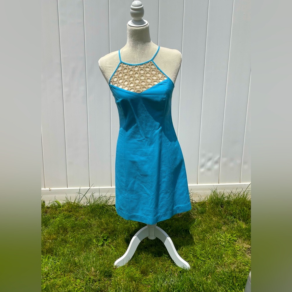 Lilly Pulitzer blue dress size 6 EUC